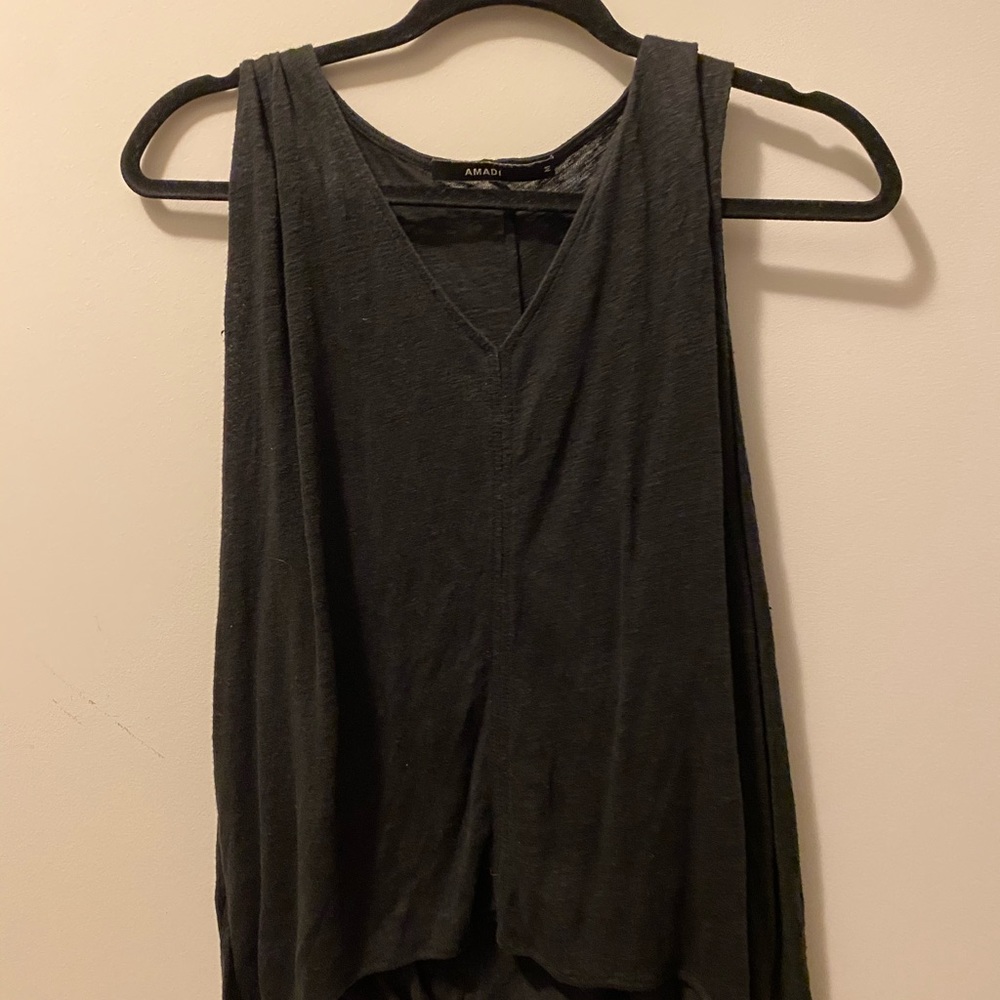 black flowy tank top